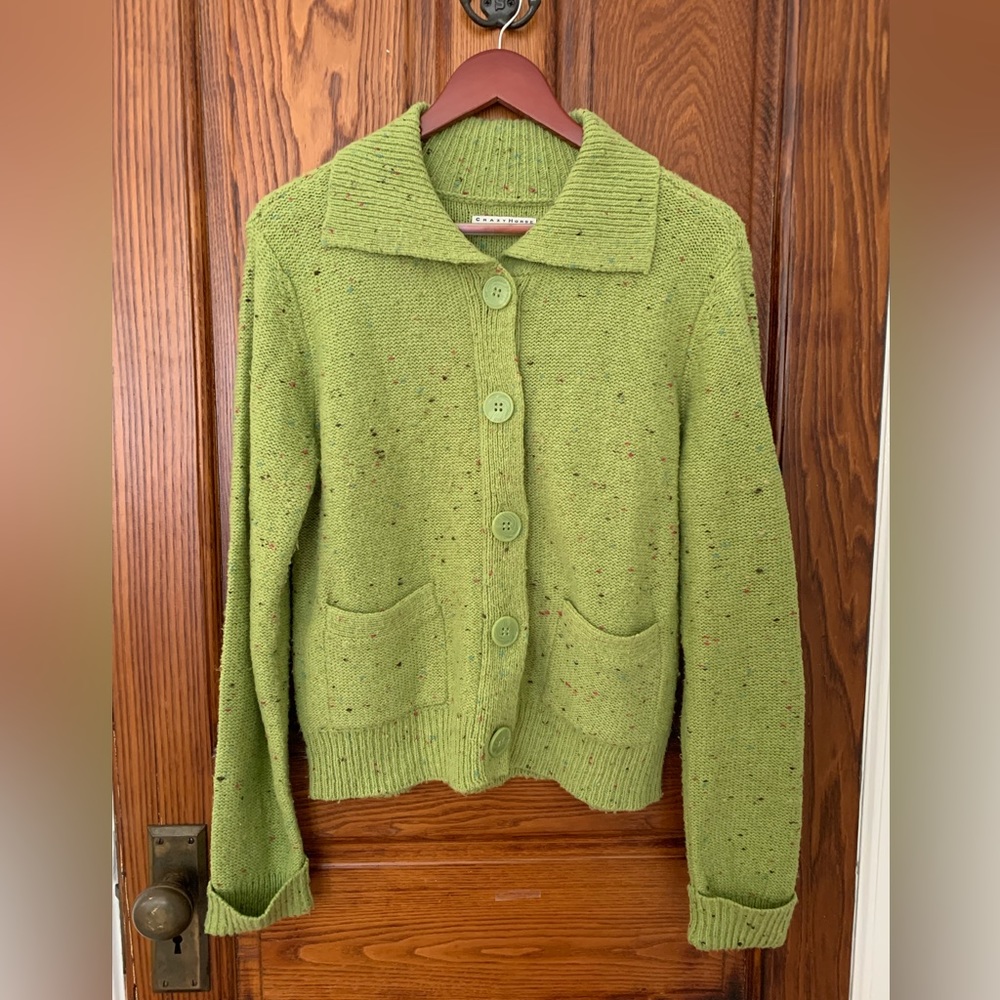 Crazy Horse Speckled Sweater Green